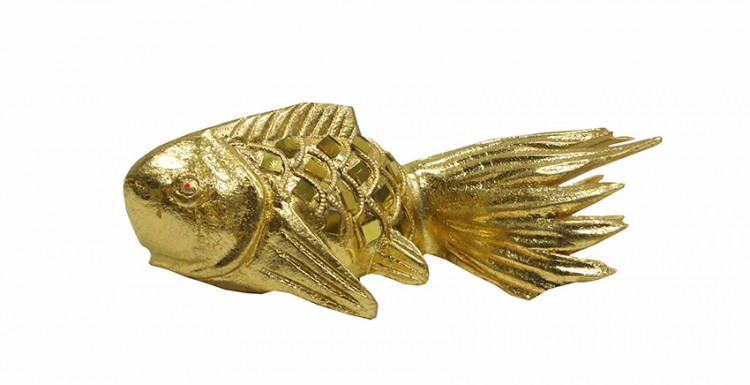 Рыба золотая с инкрустацией L20см