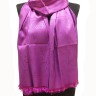 Палантин фиолетовый с орнаментом/ L180 w49см/ Тайский шелк 100%/Тайланд/