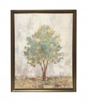 Картина "Дерево" h79 L63,5 w3,5 см /Принт на клеёнчатом холсте, дорисован маслом /Подрамник-дерево/