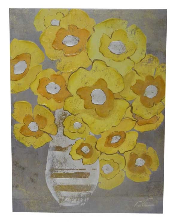 Картина "Желтые цветы" h80 L61 w3,5 см