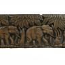 Панно "семья слонов" h45 L180см/Тик/Таиланд